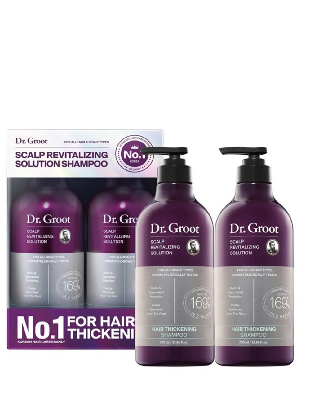 Dr. Groot Scalp Revitalizing Solution Shampoo, 23.66 fl oz, 2-pack
